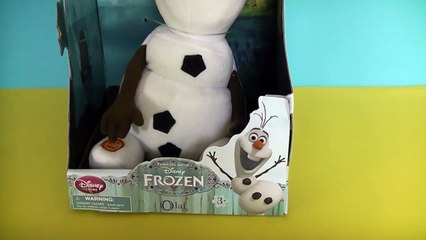 Download Video: Frozen Musical Singing Olaf TOY REVIEW Disney Store Exclusive Plush talking Singing Dancing Olaf Toy