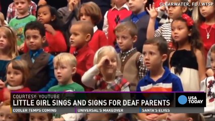 During A Holiday Concert This Little Girl Does Something That Blows Her Parents Away