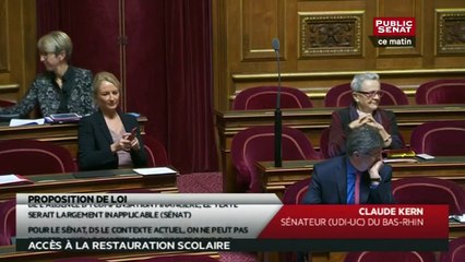 Download Video: Proposition de loi sur le droit d'accès la cantine - Les matins du Sénat