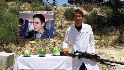 Sniper Mermi ve Karpuz- Ağır Çekim Videoları
