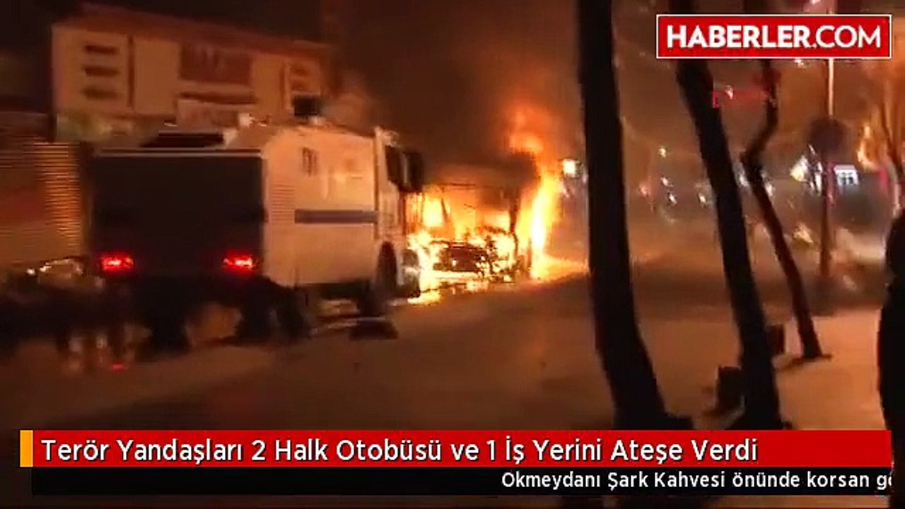 TERÖRİST YANDAŞ'LARI ŞİMDİ'DE OKMEYDANI'NI SAVAŞ ALANI'NA ÇEVİRDİLER.