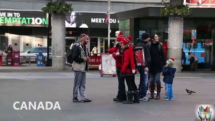 Amerika Vs Kanada 30 Dakikalına Dilenci Olmak...[Sosyal Deney]