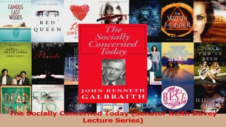 Read  The Socially Concerned Today Senator Keith Davey Lecture Series Ebook Online
