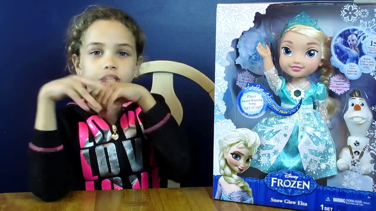 Elsa (Film Character) My First Disney Princess Frozen Snow Glow Elsa  Singing Doll toy review - Dailymotion Video