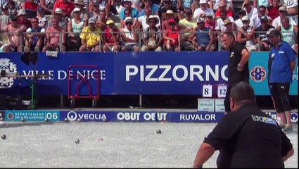 Carreau défensif de Ludovic MONTORO en demi-finale de l'EuroPétanque à Nice