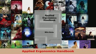 Read  Applied Ergonomics Handbook Ebook Free