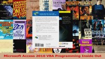 Microsoft Access 2010 VBA Programming Inside Out Read Online