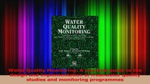 PDF Download  Water Quality Monitoring A practical guide to the design and implementation of freshwater PDF Online