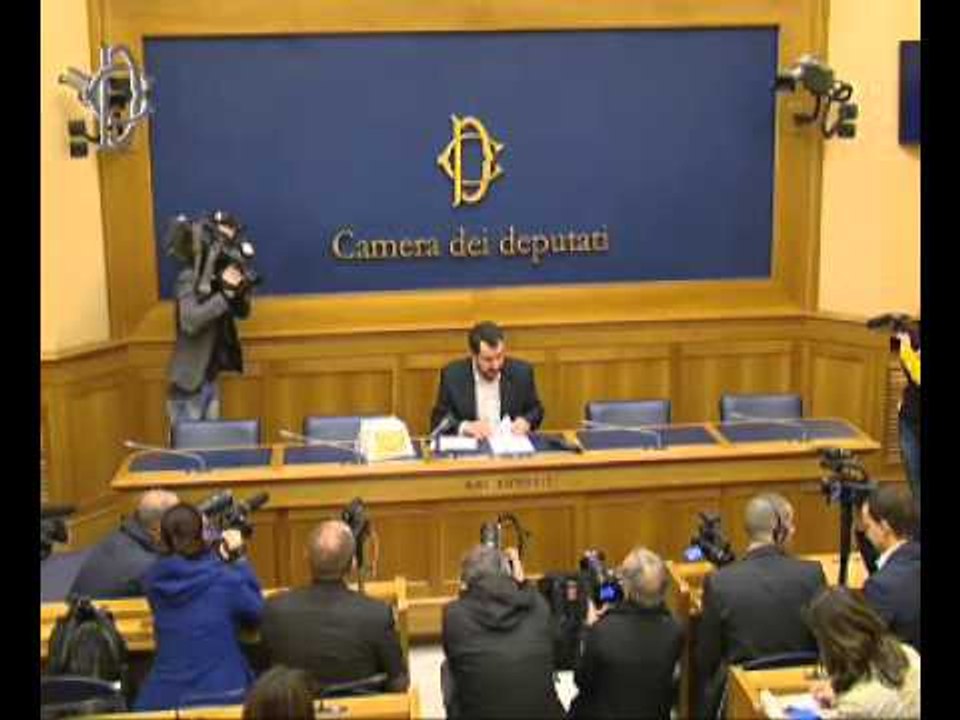 Roma - Conferenza stampa di Massimiliano Fedriga (21.12.15)