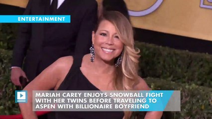 Mariah Carey Enjoys Snowball Fight With Her Twins Before Traveling to Aspen With Billionaire Boyfriend