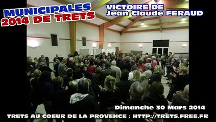 MUNICIPALES TRETS 2014-- Victoire JC feraud 30MARS2014