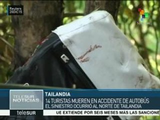 Tailandia: 14 muertos y 12 heridos por choque en zona turística