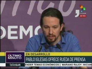 Iglesias: España no será más un país periférico de Alemania ni Europa