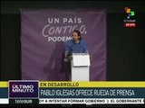 Iglesias: Podemos es segunda fuerza política en diversas regiones