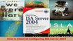 How to Cheat at Configuring ISA Server 2004 PDF