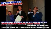 MUNICIPALES TRETS 2014 - Annonce des resultats et discours-- 30MARS2014