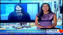 Hillary Clinton lidera voto latino entre los precandidatos demócratas a la Casa Blanca