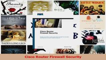 Cisco Router Firewall Security PDF