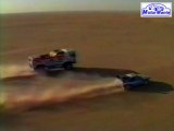 Adelantamiento de De Rooy (DAF X1) a Vatanen (Peugeot 405 T16). Paris Dakar 1988