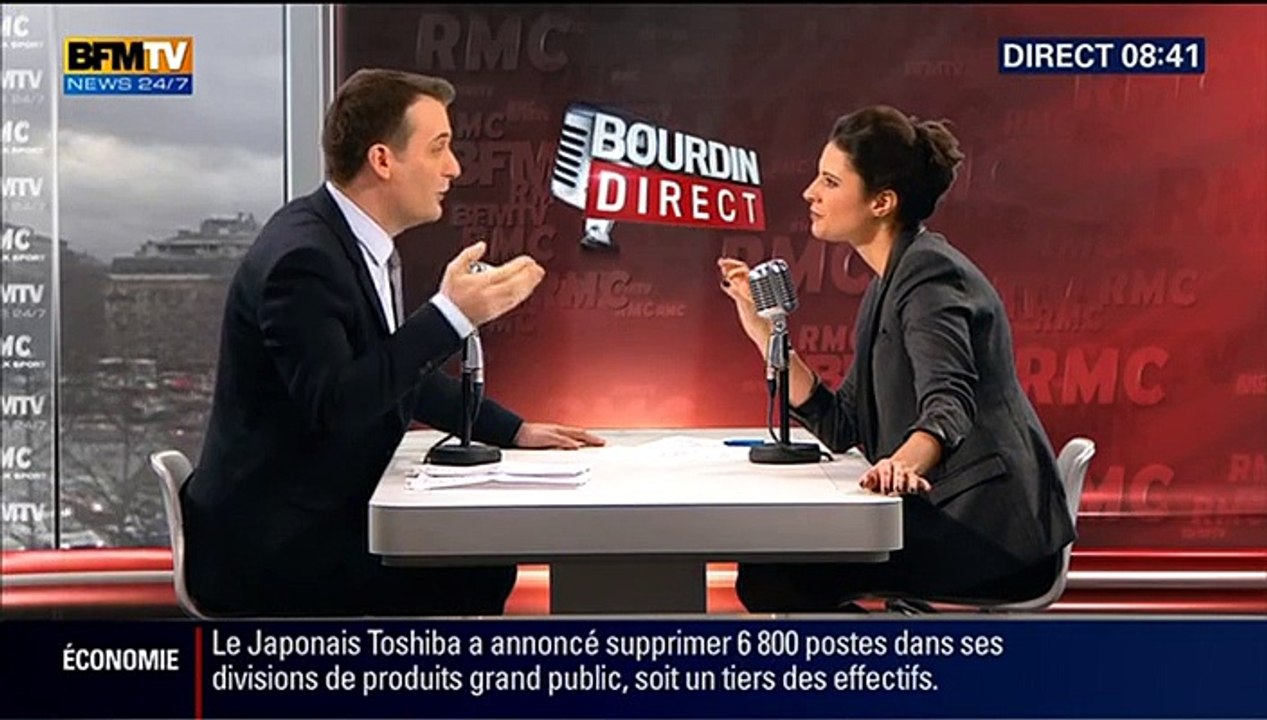 Florian Philippot face à Apolline de Malherbe en direct_BFMTV_2015_12_21_10_59
