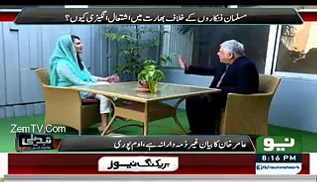 Om Puri Gets Irritated By Reham Khan