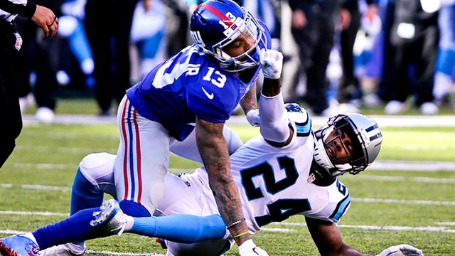 Josh Norman Bodyslams Odell Beckham Jr.