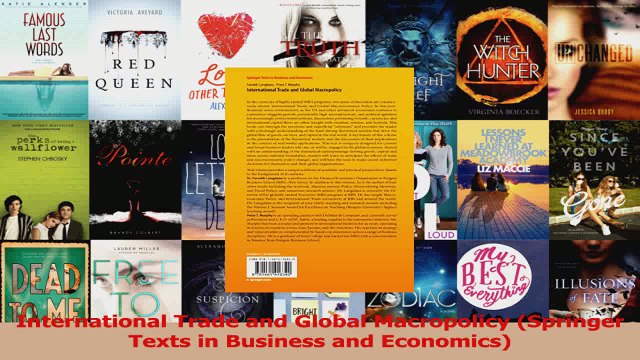 Read International Trade and Global Macropolicy Springer Texts in Business and Economics Ebook Free