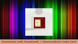 Read  Economics with Powerweb  DiscoverEcon Code Card Ebook Free