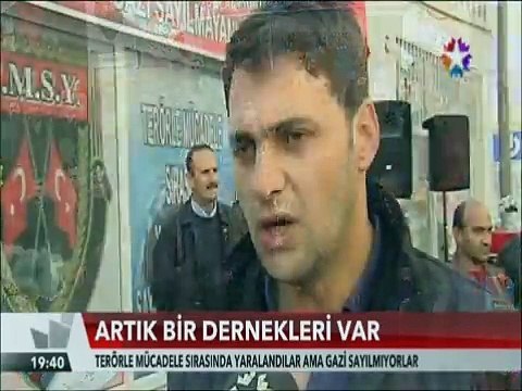 Terörle mücadelede yaralanıp gazi sayılmayanların artık derneği var