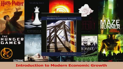 Introduction to Modern Economic Growth - PDF Access