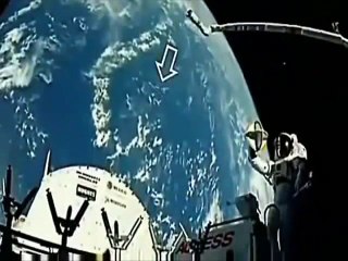 Real footage from space. It shows real ufo's leaving earth.