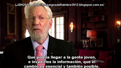 The Hunger Games: Mockingjay Part 1 - Donald Sutherland Interview (2014)  Subtitulado Español