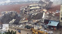 Video captures moment massive landslide hits Chinese city