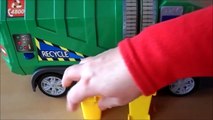 Garbage PLAYING WITH MY TOY RECYCLING GARBAGE TRUCK MADE BY GERMAN COMPANY DICKIE RECYKLACE