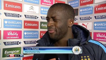 Yaya Toure Post-Match Interview - Arsenal 2-1 Manchester City
