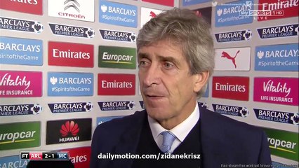 Manuel Pelligrini Post Match Interview Arsenal  2-1 Manchester City 2015