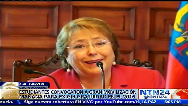 Estudiantes chilenos convocan marcha para este martes exigiendo educación gratuita en 2016