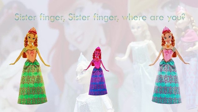 Frozen Finger Family Song Daddy Finger Nursery Rhymes Anna Elsa Kristoff Olaf Full animate