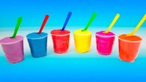 Play Doh Surprise Color Yogurt cups colored, Angry Birds, Mickey Mouse, Spongebob, Peppa p