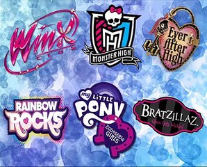 Winx club, Monster High, Ever After High, Equestria Girls, Rainbow Rock, Bratzillaz