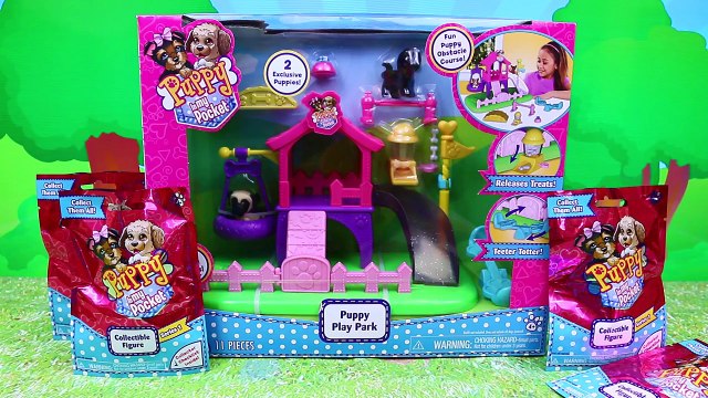 PUPPY IN MY POCKET Dog Play Park & Obstacle Course with Slide & Swings + BLIND BAGS Surpri
