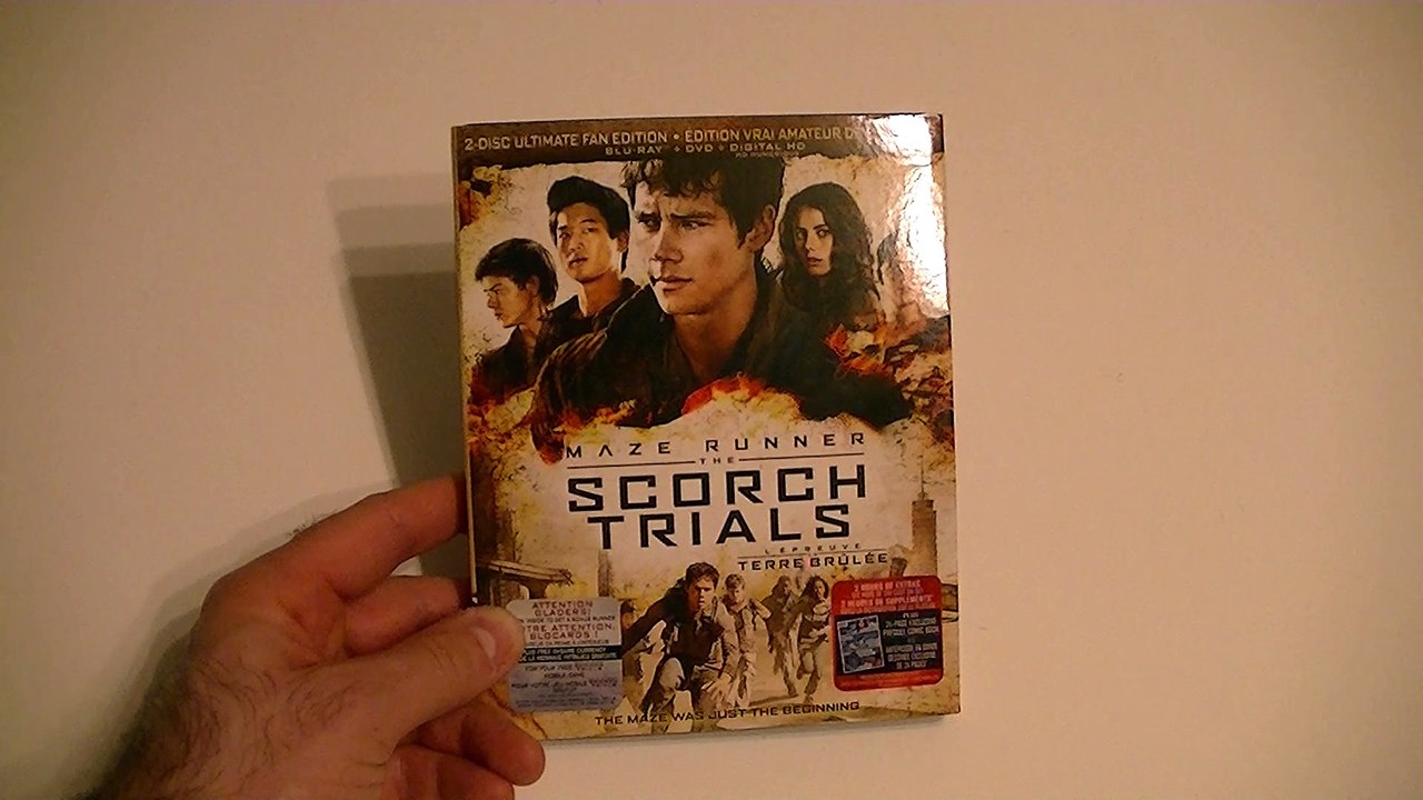Présentation (unboxing) combo Blu-ray/DVD Maze Runner The Scorch Trials