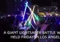 Star Wars Fans Stage a Giant Lightsaber Battle