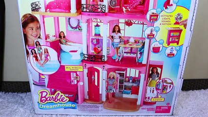 NEW Barbie Dream House Dollhouse 2015 Furnished Mansion + Pool & Garage with Disney Prince