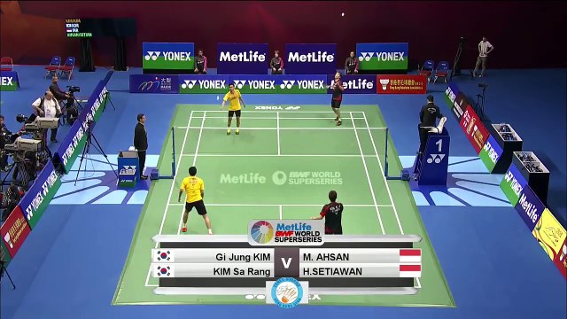 Yonex Sunrise Hong Kong Open 2015 | Badminton QF M5 MD | Kim/Kim vs Ahs/Set