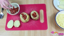 How To Make Easy Stuffed Potatoes With Cheese & Fried Onions
