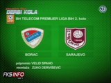 2. kolo, BH Telecom Premijer liga 2014/15: FK Borac Banja Luka 1:3 FK Sarajevo