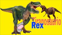 dinosaurs Peppa Pig,dinosaurios,los números en español para niños con Peppapig peppa pig
