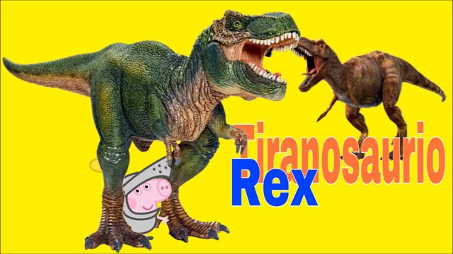 dinosaurs Peppa Pig,dinosaurios,los números en español para niños con Peppapig peppa pig