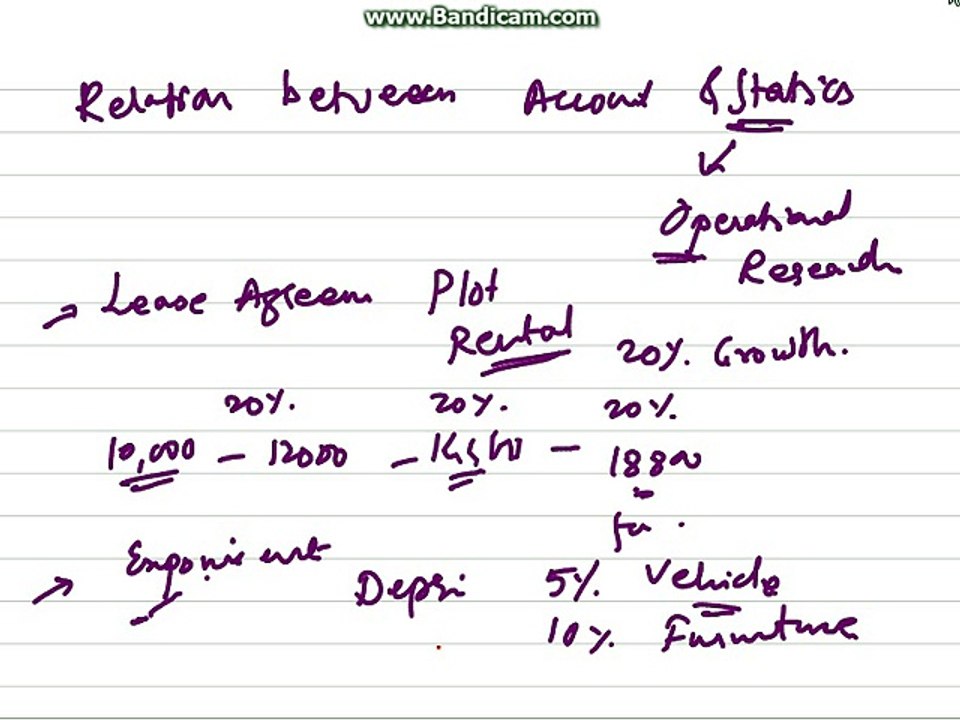 Relation between accounting and statics 10